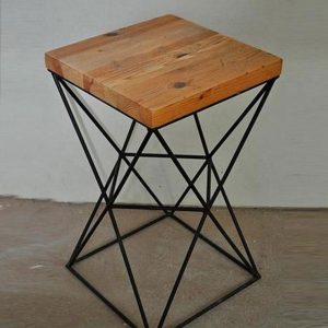 میز عسلی چوبی فلزی
